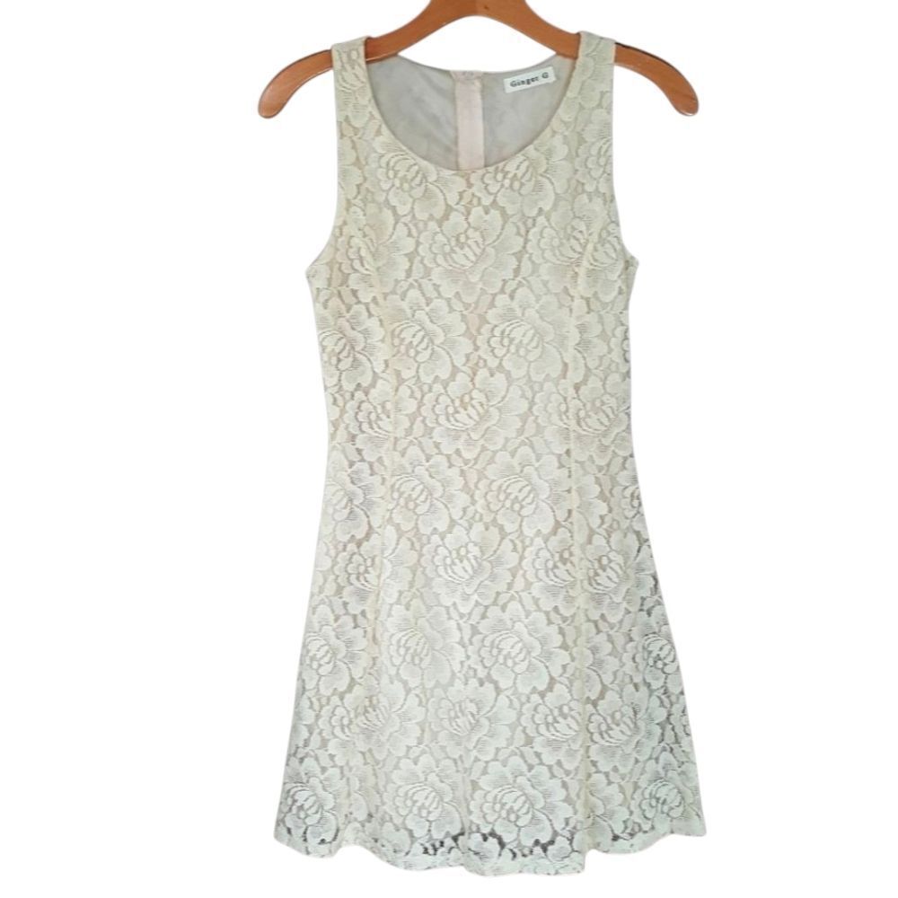 Ginger G Cream Lace Dress